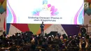 Presiden Joko Widodo atau Jokowi berbicara dalam Sidang Dewan Pleno II dan Rapimnas HIPMI di Tangerang, Banten, Rabu (7/3). Rapimnas ini dihadiri lebih dari 2.000 peserta dari 34 provinsi di Indonesia. (Liputan6.com/Angga Yuniar)