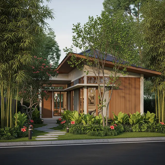 Desain Rumah Kecil agar Tidak Terlihat dari Luar Tanpa Pagar Tinggi