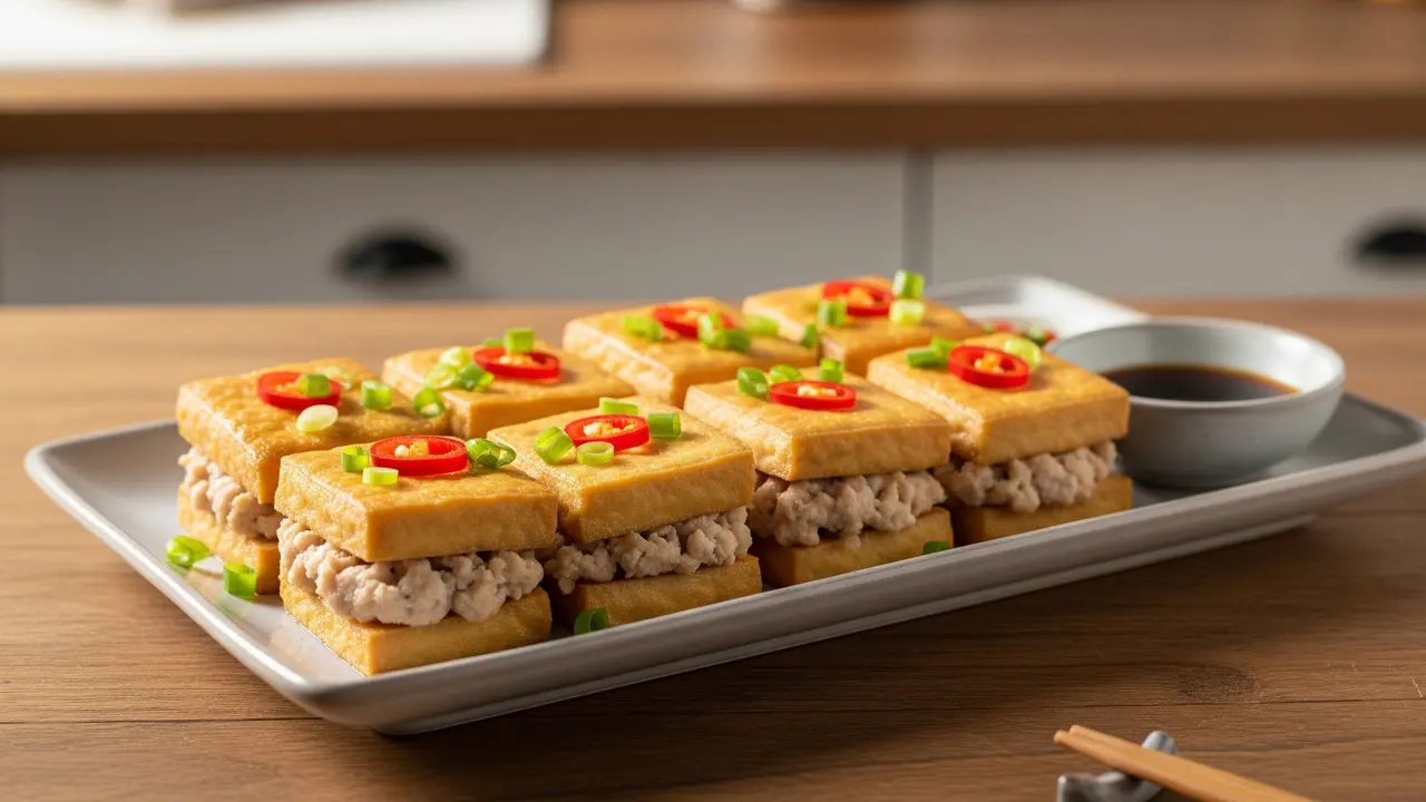 Tahu Kukus Isi Ayam Cincang