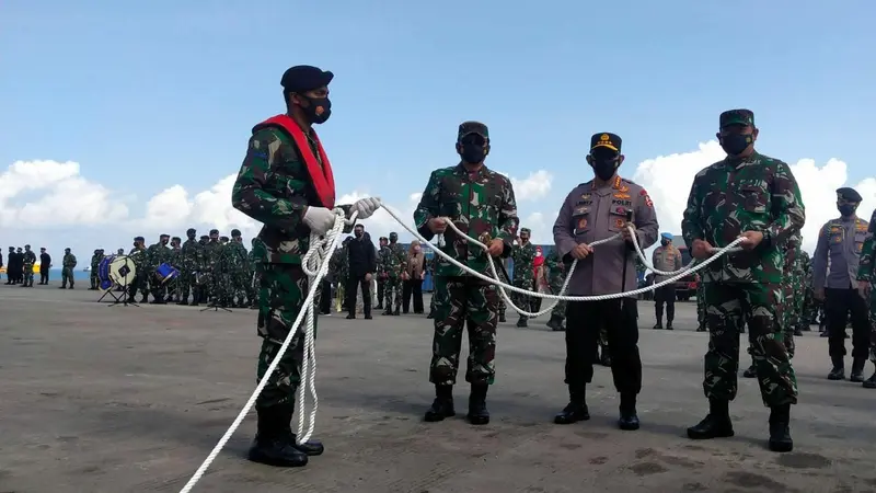 Panglima TNI memberangkatkan 119 prajurit TNI dalam Misi Perdamaian PBB di Libanon. (Foto: Liputan6.com/Ajang Nurdin)