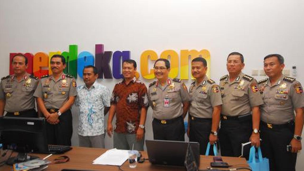 Kunjungan Tim Divisi Humas Mabes Polri ke kantor Merdeka.com