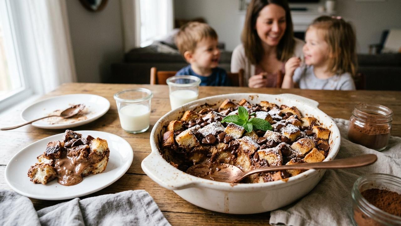 Resep Puding Roti Tawar Cokelat untuk Camilan Keluarga, Lembut dan Mudah Dibuat