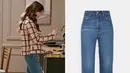 Emily tampil mengenakan jeans longgar dan blazer ke kantor, tampilan yang memadukan antara profesionalisme dan kenyamanan. Foto: Instagram.