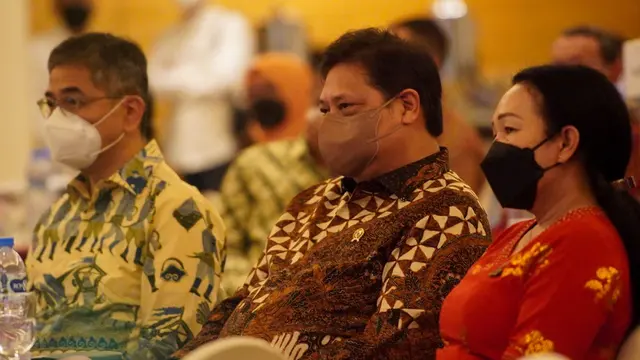 Menteri Koordinator Bidang Perekonomian Airlangga Hartarto saat memberikan sambutan dalam acara Kick-Off Meeting Labour20 di Jakarta, Senin (31/1/2020). (Sumber ekon.go.id)