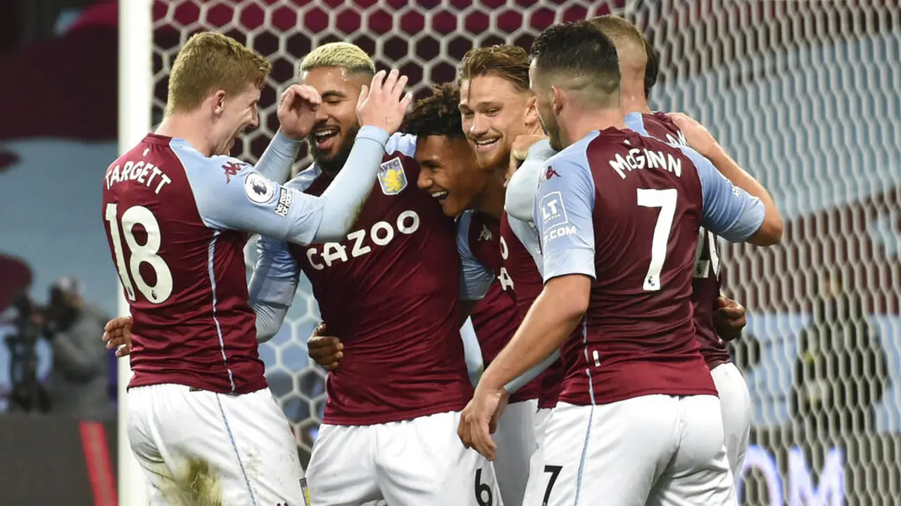 Kebahagiaan Pemain Aston Villa Usai Menyarangkan 7 Gol ke Gawang Liverpool