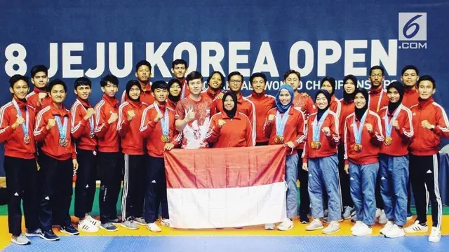 Jelang Asian Games 2018, Tim Taekwondo Indonesia memberikan kabar baik. Indonesia berhasil meraih 9 medali dari Jeju Korea Open 2018 yang diselenggarakan di Korea Selatan.