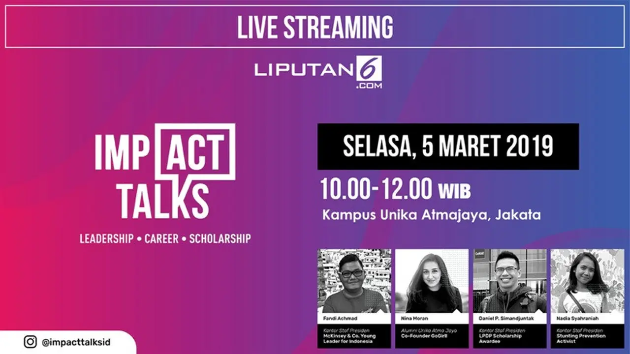Saksikan Live Streaming Impact Talks