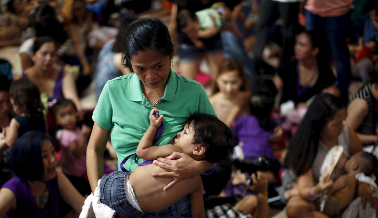 Kaum Ibu Rayakan Pekan ASI Sedunia di Filipina Foto 