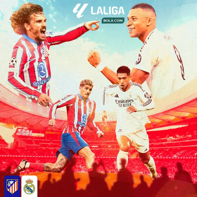 Liga Spanyol - Atletico Madrid Vs Real Madrid - Duel Pemain
