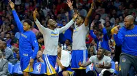 Golden State Warriors rayakan kemenangan (Reuters/Liputan6.com)