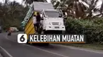 Truk tak kunjung kembali pada posisi semestinya dan tetap melaju.