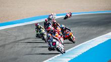 Veda Ega Pratama saat mengikuti balapan Moto3 Jerez 2026. (Honda Team Asia)