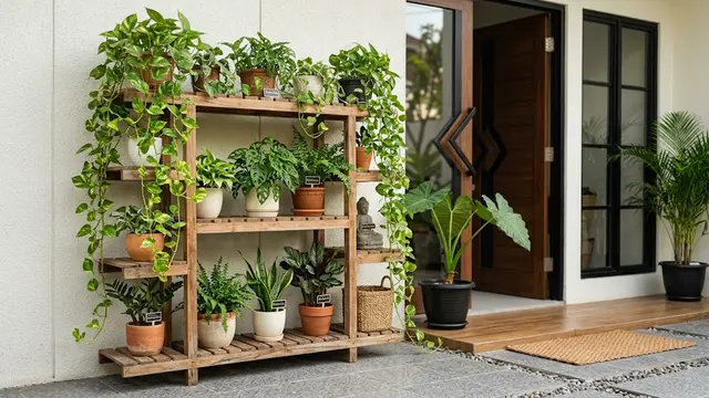 Perpaduan Tanaman Rambat dan Elemen Kayu untuk Mempercantik Rumah