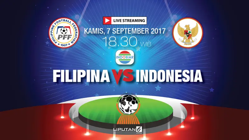 Banner Piala AFF U-18 Filipina vs Indonesia