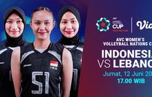 Siaran Langsung AVC Women’s Nation Cup 2026 - Indonesia vs Lebanon di Vidio