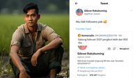 Gibran Rakabuming Raka dikomentari netizen karena punya followers banyak dalam waktu singkat. Dirinya pun menjawab jikalau beli followers. (Sumber: Twitter @gibran_tweet)