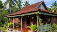 8 Desain Rumah Kampung 1 Lantai dengan Teras Unik ala Desa Tempo Dulu yang Simpel tapi Estetik