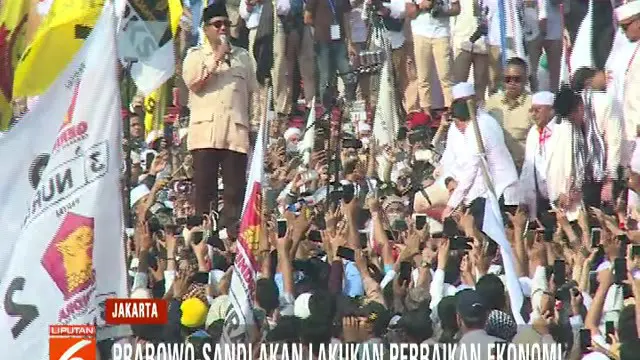 Prabowo-Sandi berharap kehadiran para pendukung yang sangat banyak ini dapat mengantarkan kemenangan untuknya pada pilpres mendatang.