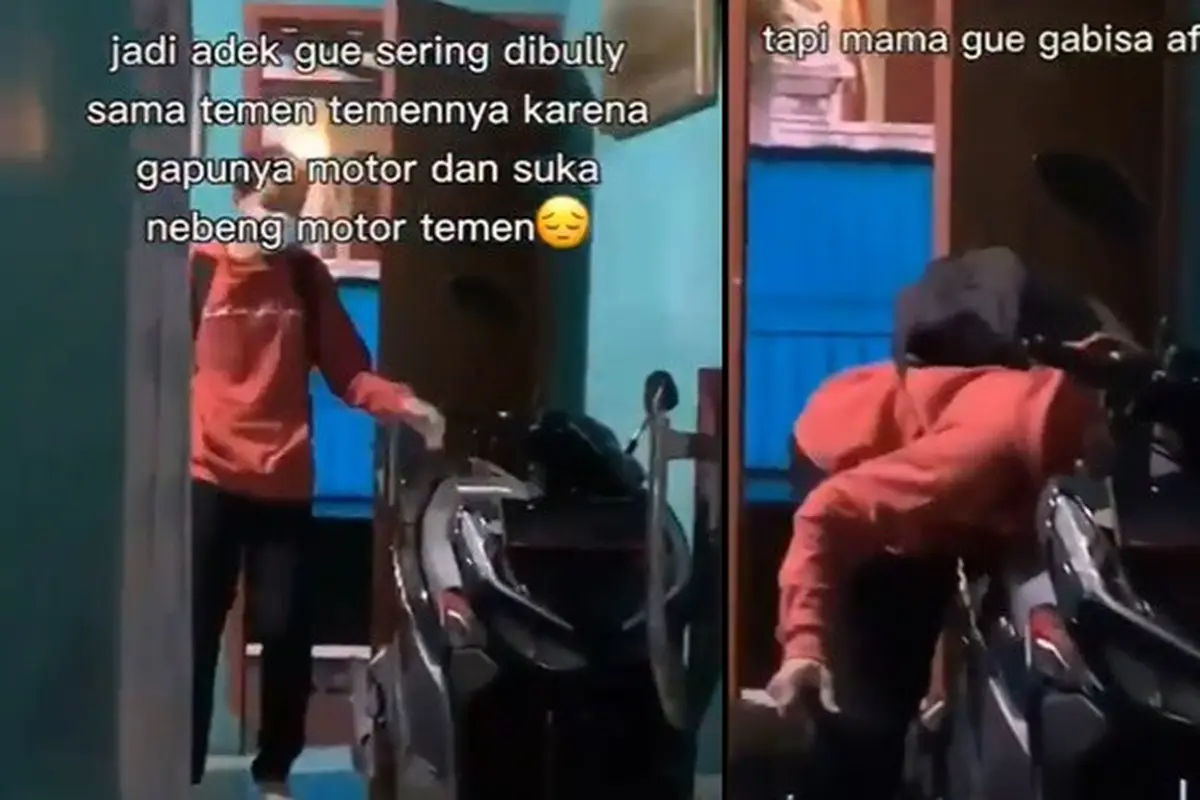 Belikan Adiknya Motor Karena Sering Dibully, Kisah Perjuangan Kakaknya Ini Bikin Haru