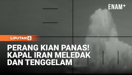 Kapal Perang Iran Ditenggelamkan Kapal Selam AS
