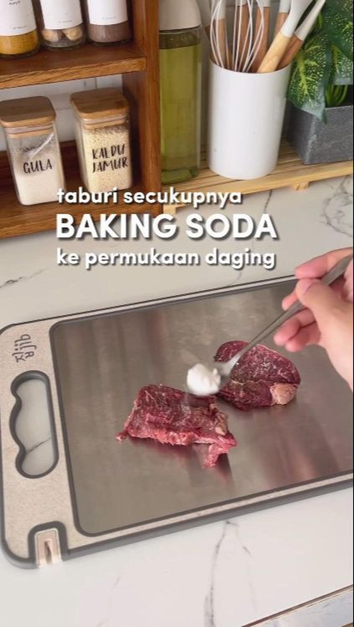 Taburi Daging dengan Baking Soda