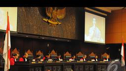 Sidang sengketa Pilpres keempat ini menghadirkan 20 saksi dari tim Prabowo-Hatta, Jakarta, Selasa (12/8/2014) (Liputan6.com/Andrian M Tunay)