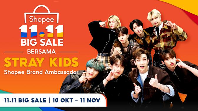 Shopee Big Sale 11 11 Tunjuk Stray Kids Sebagai Brand Ambassador Terbaru Lifestyle Liputan6 Com