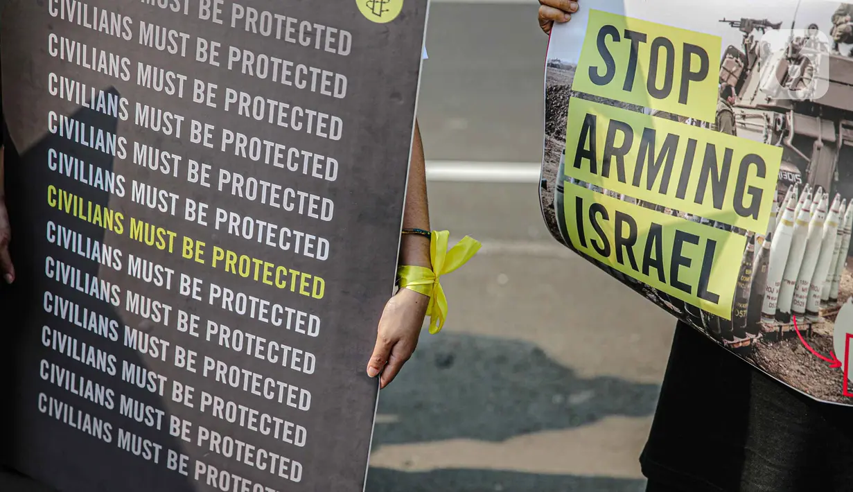 Amnesty International Indonesia mengecam aksi kekerasan yang terus mengorbankan warga sipil. (Liputan6.com/Faizal Fanani)