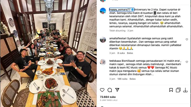 Happy Asmara Dilanda Musibah, Timnya Alami Kecelakaan Mobil yang Cukup Parah. (instagram.com/happy_asmara77)