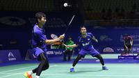 Ganda putra Indonesia, Mohammad Ahsa/Rian Agung Saputro, memenangi laga babak kedua China Terbuka Super Series Premier 2017, Kamis (16/11/2017). (PBSI)