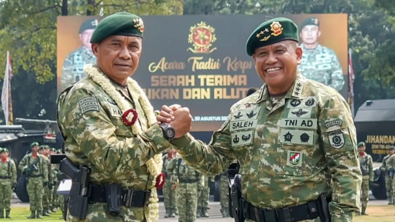 Mayjen TNI Mohamad Hasan resmi menjabat sebagai Panglima Kostrad,