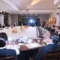  Presiden Joko Widodo mengikuti diskusi terbuka di Sunnylands Historic Home yang merupakan bagian dari rangkaian acara KTT ASEAN- Amerika Serikat di Sunnyland, California, Amerika Serikat (Foto: Setpres)