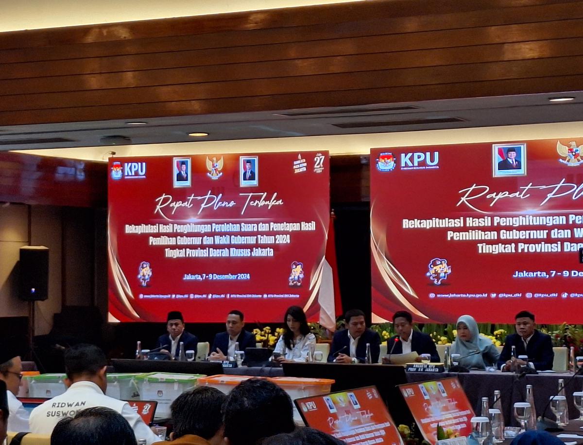rekapitulasi suara Pilkada jakarta 2024