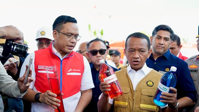 Bahlil Lahadalia dan Simon Aloysius Mantiri