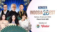 Saksikan Konser Indosia28est, spesial menyambut HUT Indosiar. Spesial tanpa jeda iklan di Vidio. (Dok. Vidio)
