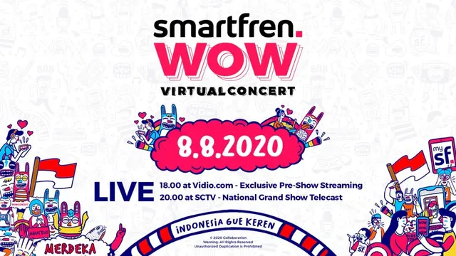 Bakal Live dari 3 Negara, Smartfren Hadirkan Konser Virtual Interaktif