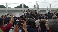 Aksi solidaritas untuk masyarakat adat Pulau Rempang digelar di Medan