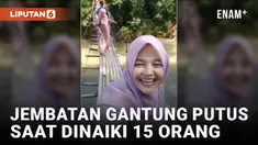 Jembatan Gantung di Lebak Banten Putus Saat Sedang Dilintasi 15 Orang