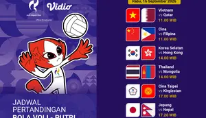 Asian Games 2026 - Bola Voli Putri: Persaingan Sengit Dimulai dari 16 September di Vidio