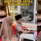 Momen Sheva dan Saka anak Ussy Sulistiawaty saat belajar ngaji. (sumber: Instagram/ussypratama)