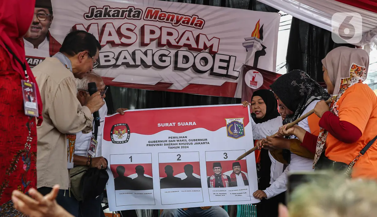 Pramono Anung berjanji akan menuntaskan masalah-masalah di Kebayoran Lama jika terpilih sebagai Gubernur Jakarta di Pilgub 2024. (Liputan6.com/Angga Yuniar)