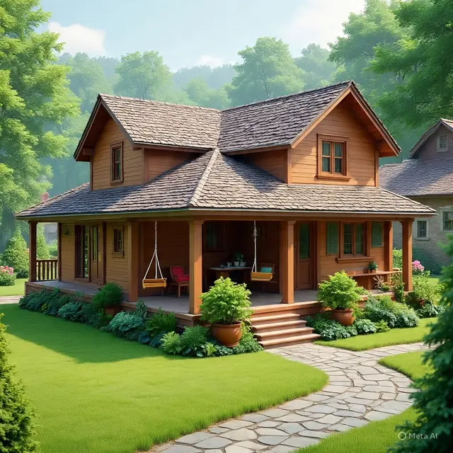 Desain Rumah Ukuran 8x12 dengan 3 Kamar Tidur di Kampung