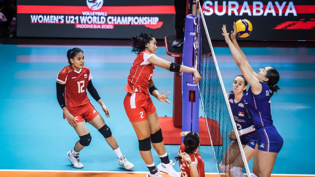 Hasil Kejuaraan Dunia Voli Putri U-21 2025: Sudah Tampil Bagus, Timnas Voli Indonesia Harus Akui Keunggulan Serbia
