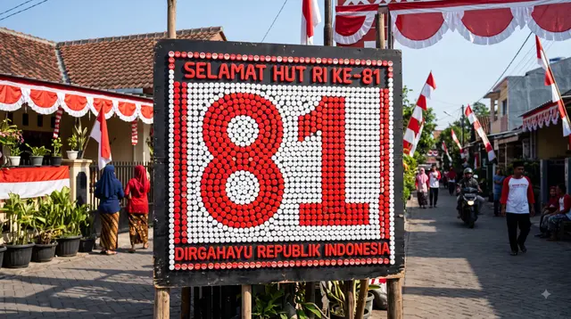 8 Ide Hiasan 17 Agustus dari Tutup Galon Bekas, Kreatif Meriahkan HUT RI