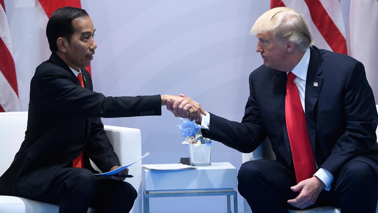 KTT G20-Donald Trump-Jokowi