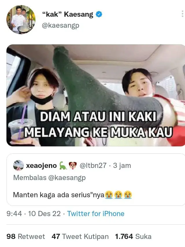 Kaesang Masih Sempat Mengirim Tweet Balasan Jelang Pernikahan