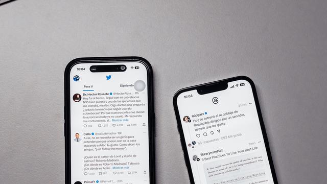 Contoh ilustrasi tampilan Threads