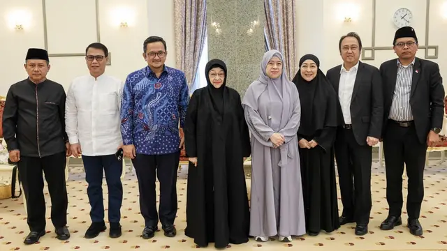 Presiden RI kelima yang juga Ketua Umum DPP PDI Perjuangan (PDIP) Megawati Soekarnoputri tiba di Madinah, Arab Saudi.