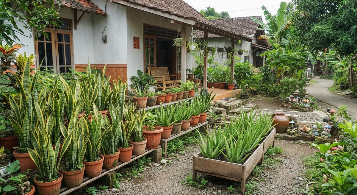 Tanaman yang terlihat mirip Lidah Mertua dan Lidah Buaya