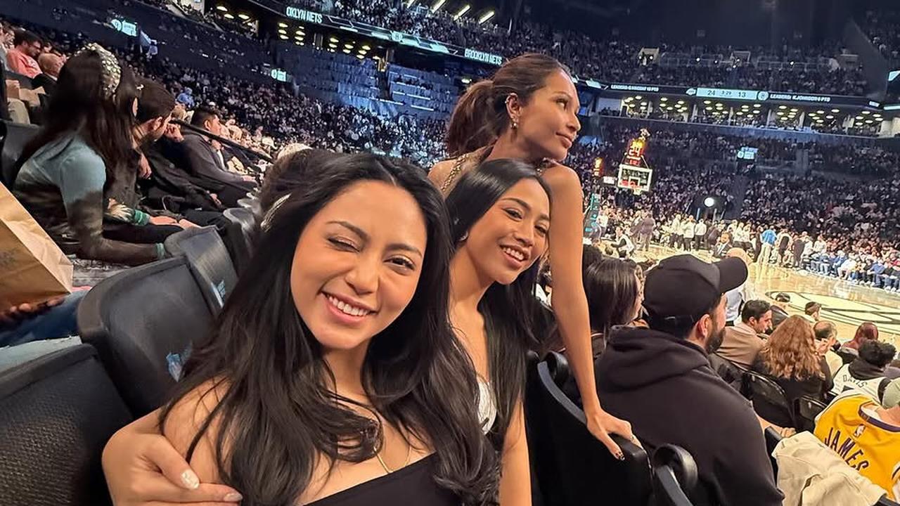 Curi Perhatian, 3 Potret Rachel Vennya Tampil Sporty Nonton Langsung Match NBA Brooklyn Nets vs LA Lakers